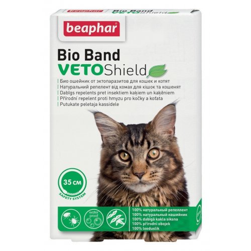 Beaphar obojek antiparazitní pro kočky Bio Band VETO Shield 35cm