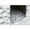 MILA plyšová jeskyňka s polštářem, 32 × 42 × 32 cm, bílá/šedá