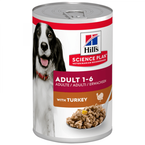 Hill's Science Plan konzerva pro dospělé psy s krůtou 370 g