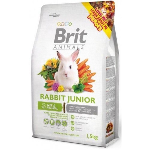 Brit Animals Rabbit Junior Complete 1,5kg (min. odběr 6 ks)