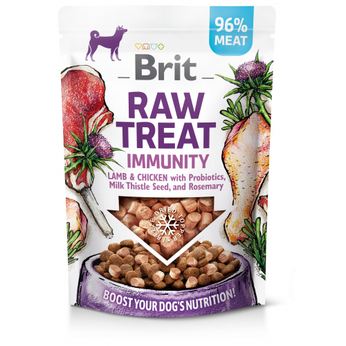 Brit Raw Treat Dog Immunity, Lamb&Chicken 40g (min. odběr 10 ks)