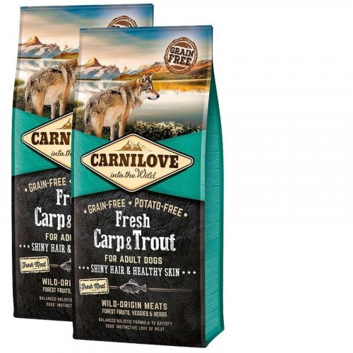 2 x Carnilove Dog Fresh Carp & Trout 12kg