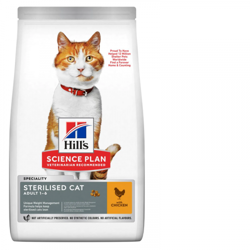 Hill's Science Plan pytel pro kastrované dospělé kočky s kuřetem 10 kg