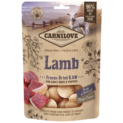 Carnilove Raw Freeze-Dried Snacks Lamb 60g (min. odběr 10 ks)
