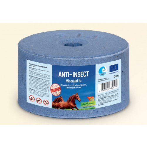 Anti Insect, minerální liz s přírodními látkami, které odpuzují hmyz 3 kg