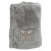 JUNIOR set - deka 75 x 50 cm + plyšový medvídek, šedá/světle fialová