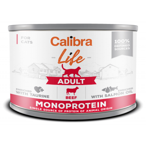 Calibra Cat Life konz. Adult Beef 200 g (min. odběr 24 ks)