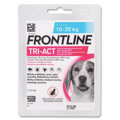 Frontline Tri-Act Spot-on M (1ks pro psy 10-20 kg)