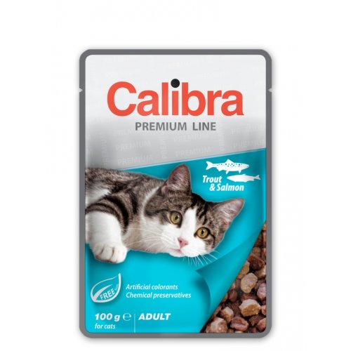 Calibra Cat  kapsa Premium Adult Trout & Salmon 100g (min. odběr 24 ks)