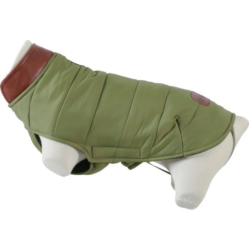 Obleček prošívaná bunda pro psy LONDON khaki 40cm Zolux