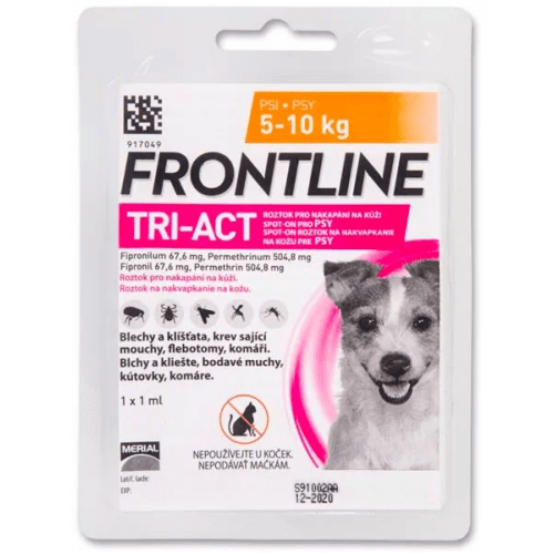 Frontline Tri-Act Spot-on S (1ks pro psy 5-10 kg)