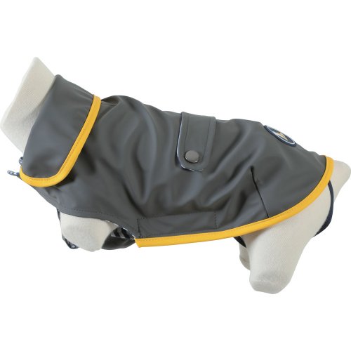 Obleček pláštěnka pro psy ST MALO šedá 45cm Zolux