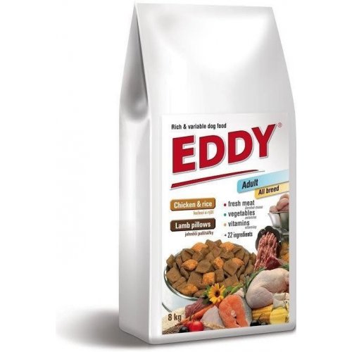 EDDY Adult All Breed kuřecí polštářky s jehněčím 1kg